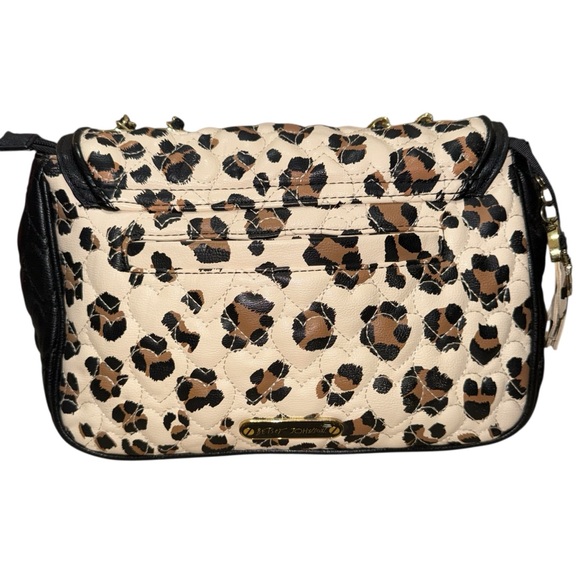 Betsey Johnson Animal Print Crossbody Bag with Gold Chain - Picture 12 of 14